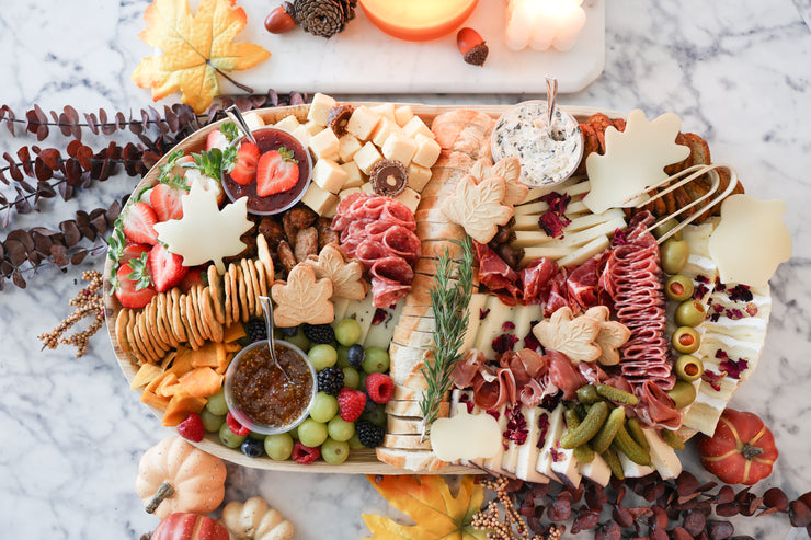 Thanksgiving Charcuterie Board - Cheese, Meats & Fall Treats