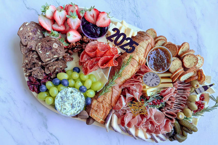 New Year’s Eve Celebration Charcuterie Board - Happy New Year Cheese & Charcuterie Board Delivery