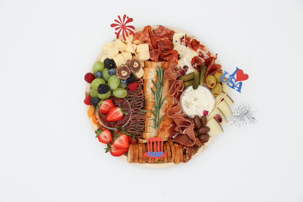 4th of July Charcuterie Board – Red, White & Blue Grazing Platter